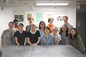 Patricia Summerville with students